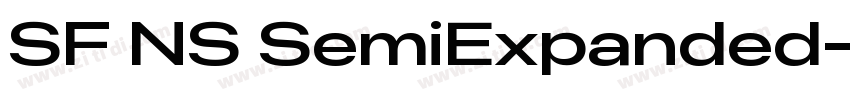 SF NS SemiExpanded字体转换